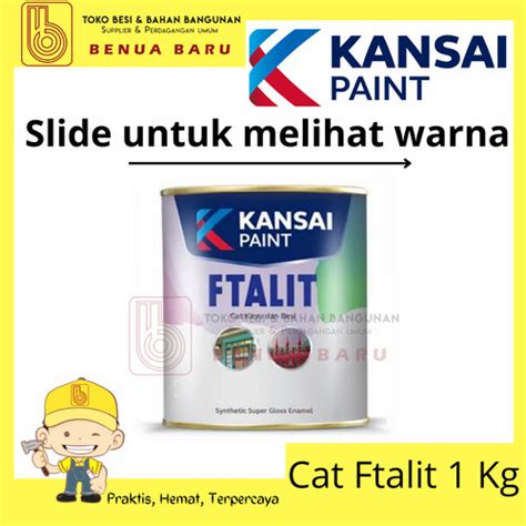 Jual Cat Ftalit 1kg Cat Kayu Dan Besi Ftalit 1 Kg Cat Minyak Kayu