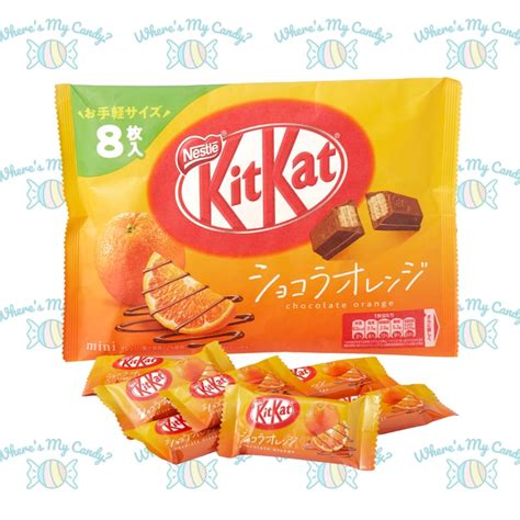 Japanese Kit Kats Chocolate Orange Flavor Exclusive Limited 1 Bag 10 Individually Wrapped