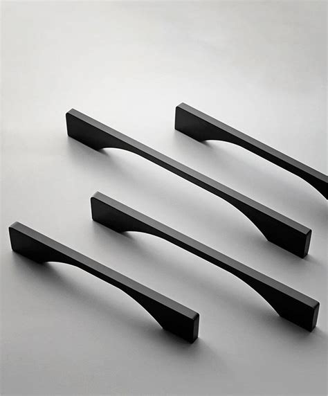 3.75'' 5'' 7.55'' Black Modern Dresser Knobs Matte Black Drawer Pulls Kitchen Pulls Knobs ...