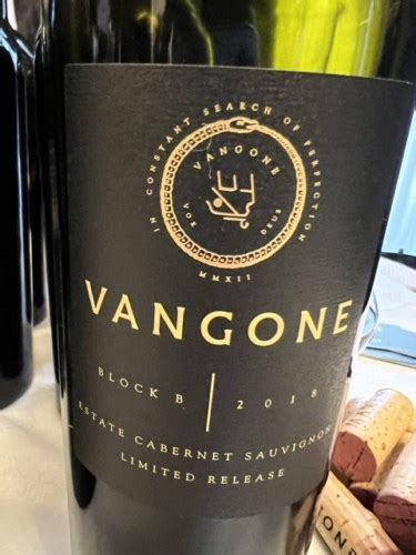 Vangone Estate Block B Limited Release Cabernet Sauvignon Vivino US