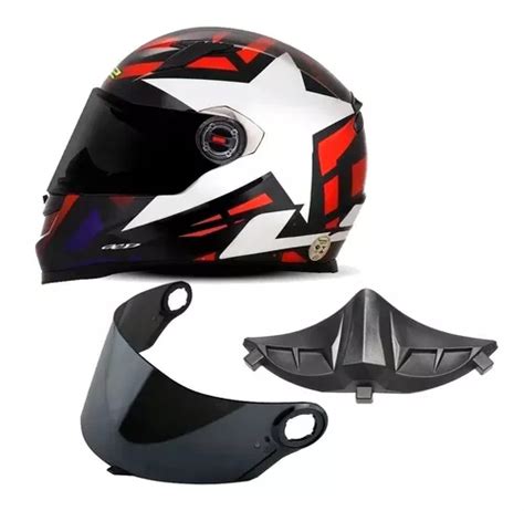 Capacete Ls2 Ff358 Starwar Estrela Star Viseira Fumê Frete grátis