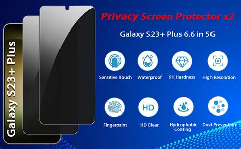 Amazon Nbiefuny Pack Galaxy S Plus Privacy Screen Protector