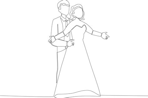 A couple dancing on their wedding day 22796658 Vector Art at Vecteezy