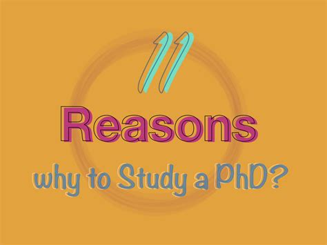 11 Reasons Why To Study A Phd Thephdhub