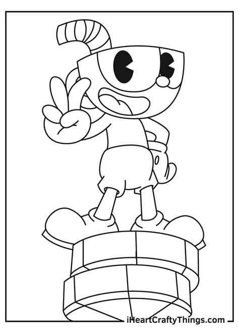 Cuphead Coloring Pages Updated