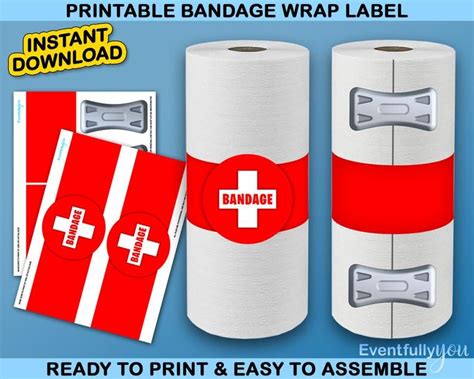 Fort Gaming Bandage Med Kit Wrap Labels Party Decoration Etsy