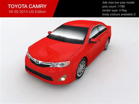 Toyota Camry 50 2014 3D Model 35 Unknown Max 3ds Obj Stl Free3D