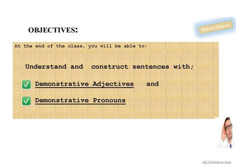 DEMONSTRATIVE PRONOUN AND DEMONSTRAT…: English ESL powerpoints