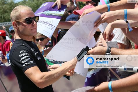 Valtteri Bottas FIN Mercedes AMG F1 Signs Autographs For The Fans At