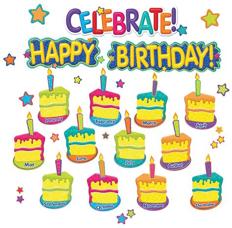 Buy Eurekas Celebrate And Happy Birthday Bulletin Board And