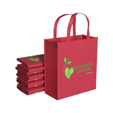 Amark Love Earth Love Life Recyclable Bag Red NTUC FairPrice