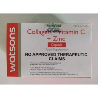 Watsons Collagen Vitamin C Zinc Mg Capsule Sold Per Piece O