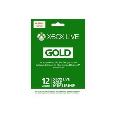 XBOX Live Prepaid 12 Month Gold Subscription - Laptops Direct
