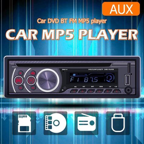 Din Bluetooth Vehicle Audio Stereo Mp Mp Player With Aux Usb Fm