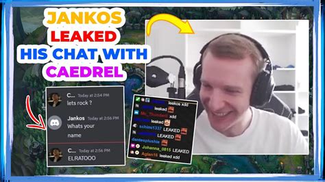 Jankos LEAKED His CHAT With CAEDREL YouTube