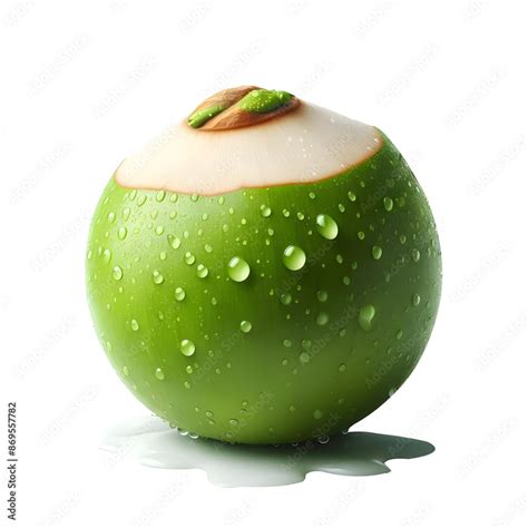 Coconut Png Green Coconut Png Coconut With Leaf Png Half Coconut Png