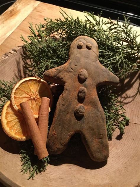 Blackened Beeswax Grubby Gingerbread Man 445 Primitivechristmasholiday