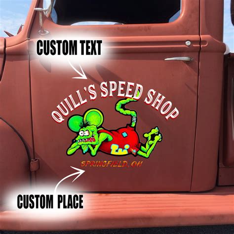 Pcs Personalized Hot Rod Garage Rat Rod Kustom Kulture Set Vinyl Stickers