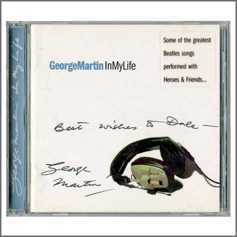 B33381 George Martin Autographed 1998 In My Life Cd Booklet Uk Tracks