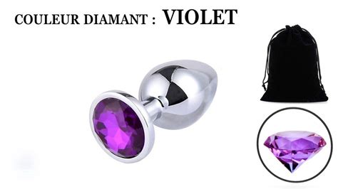 Bijou Intime Diamant Sextoy Rosebud Plug Anal Choix Couleur Taille S