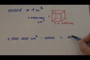 Wie Viel Liter Sind Ein Kubikmeter