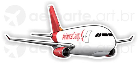 Adesivo Silhueta Airbus A330f Avianca Cargo Aeroarte