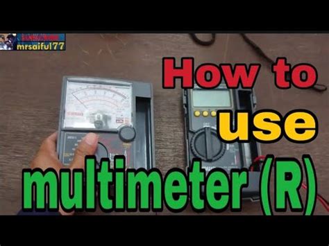 Cara Guna Multimeter MALAYSIA How To Use Multimeter Part 1 Resistance