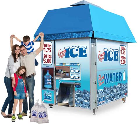 IM1500 Ice And Water Vending Machine Kooler Ice