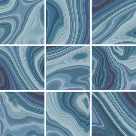 Stream Blue 6 X 6 Porcelain Tile Eststreblue6 Waterline Tile