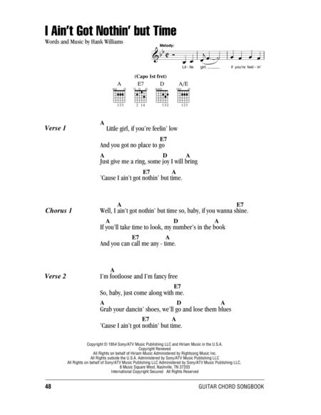 Hank Williams Guitar Chords