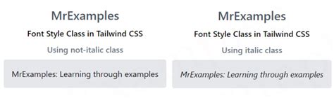 Tailwind Font Style Complete Guide with Examples