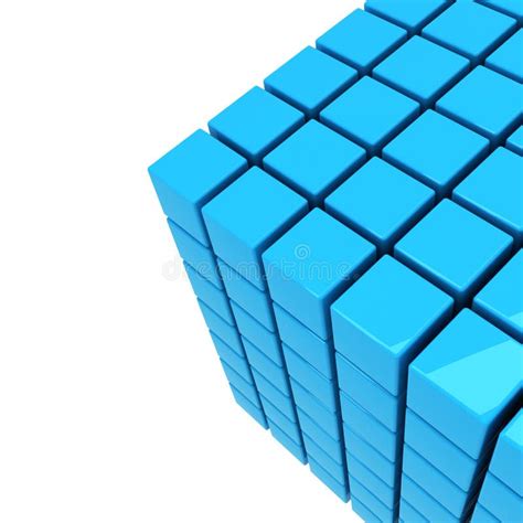 Blue Cube Background Stock Illustration Illustration Of Elements