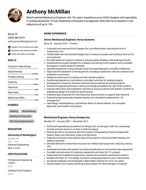 Two Column Resume Templates And Formats For 2022 Easy Resume