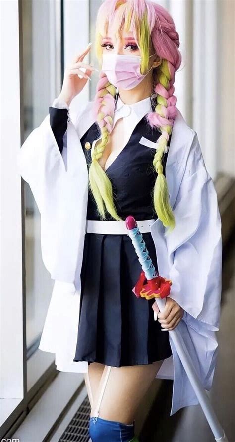 Demon Slayer Complete Mitsuri Cosplay Outfit With Sword Ebay