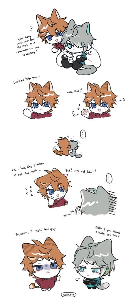 Pin By Amy DeKoster On Genshin Impact Cute Anime Funny Gay Comics Chibi