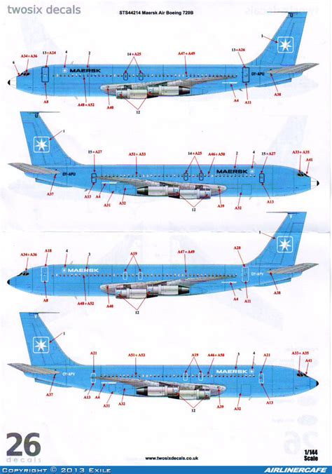 Two Six Decals Boeing B Airlinercafe