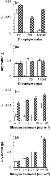 Effects Of Nitrogen Fertilizer And Endophyte Status On Plant Growth And