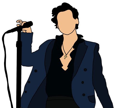 Harry Styles Singing Cartoon Sticker Sticker By Livkerp Redbubble