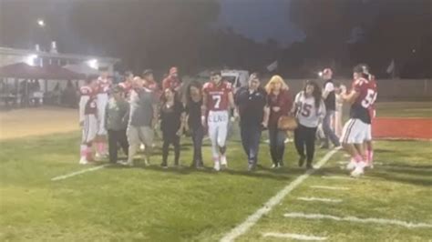 Gustine High Football Player Takes The Field After Daughter