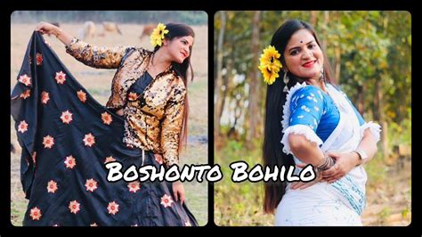 Boshonto Bohilo Sokhi Ankita Bhattacharya Dance Cover Sangeeta