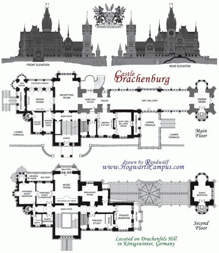 Fantastic Drachenburg Castle Floor Plan Floor Plans For A Castle ...