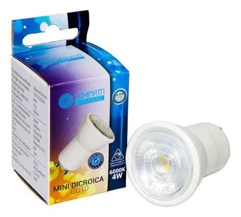 Kit 3x Lâmpada Mini Dicróica Led Mr11 4w Bivolt Gu10