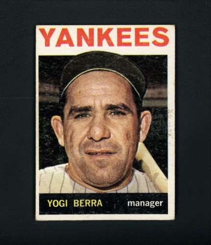 Yogi Berra 1964 Topps HOF NY Yankees 21 EX EBay