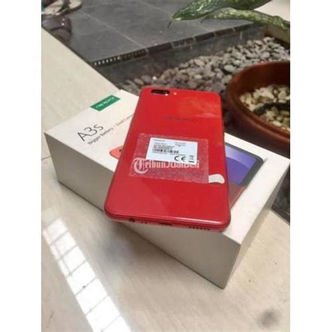 Hp Oppo A3s Bekas Warna Red Mulus Android Ram 2gb Lengkap Normal Murah