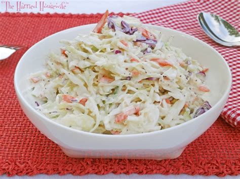 Easy Creamy Coleslaw Harried Housewife Blog