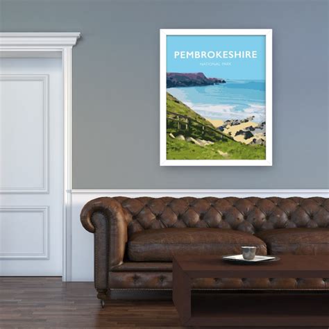 Pembrokeshire Travel Poster Pembrokeshire Pembrokeshire Posters