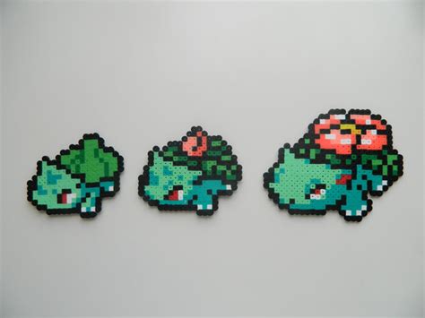 Perler Bead Bulbasaur Ivysaur And Venusaur By Sagwalii On Deviantart