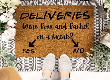 Were Ross and Rachel on a Break Funny Doormat, Personalized Doormat ...