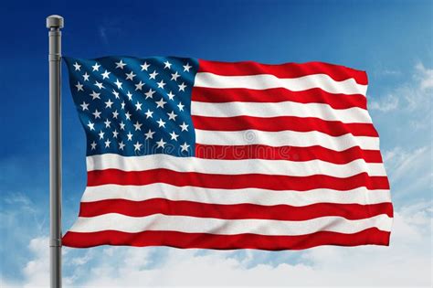 Flagge Der Vereinigten Staaten Von Amerika USA Stockfoto Bild Von