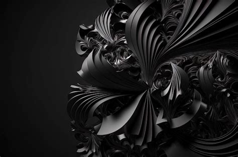 Premium Photo | Elegant abstract black wallpaper